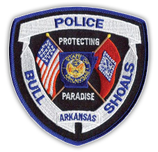 Protecting Paradise - Bull Shoals Arkansas Police logo.